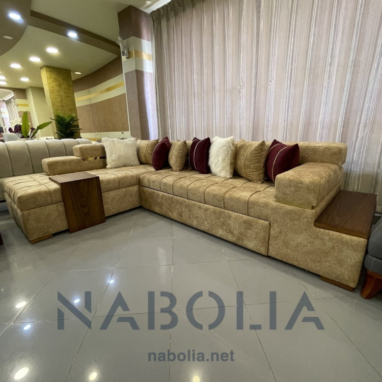 ركنة حرف L جولد - Nabolia Damietta hub furniture