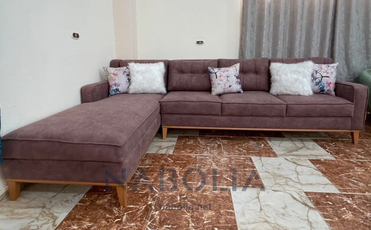ركنة مودرن حرف L كشمير - Nabolia Damietta hub furniture