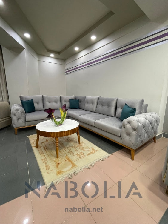 ركنة سلفر حرف L - Nabolia Damietta hub furniture