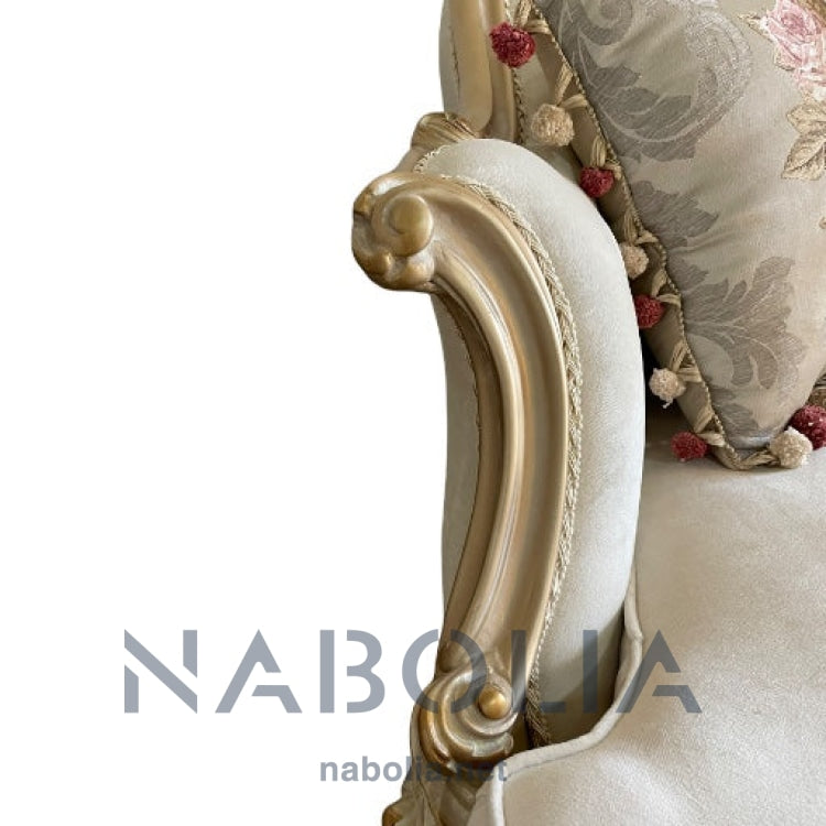 صالون نيو كلاسيك شامبين دهبي - Nabolia Damietta hub furniture
