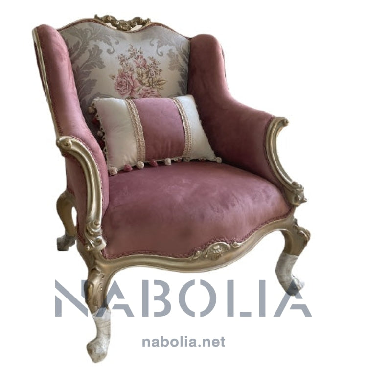 صالون نيو كلاسيك شامبين دهبي - Nabolia Damietta hub furniture
