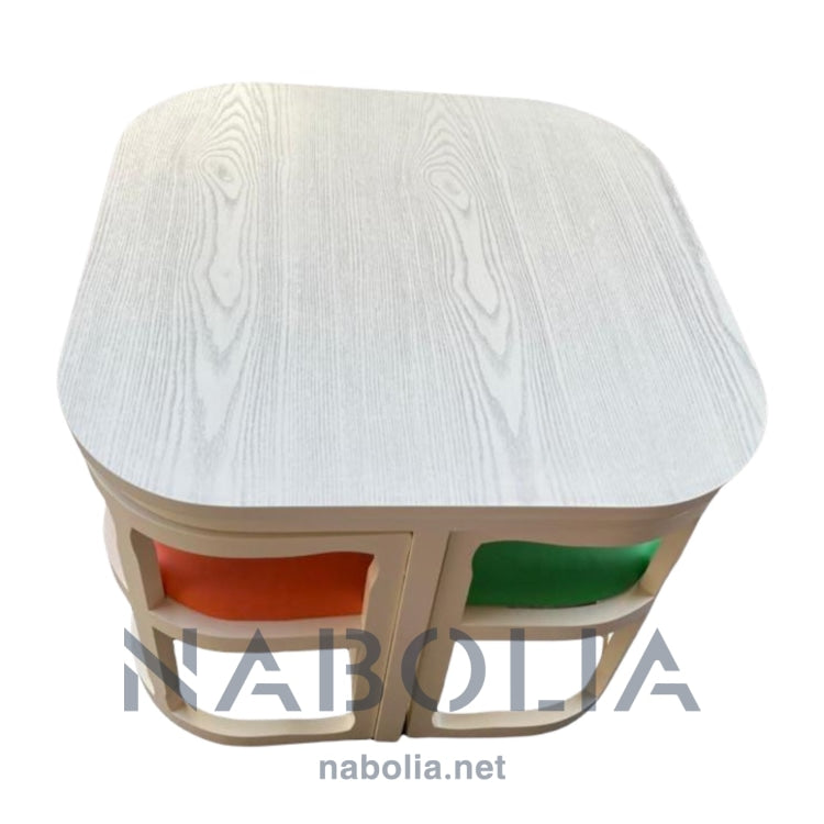 سفرة بكراسي متداخلة - Nabolia Damietta hub furniture