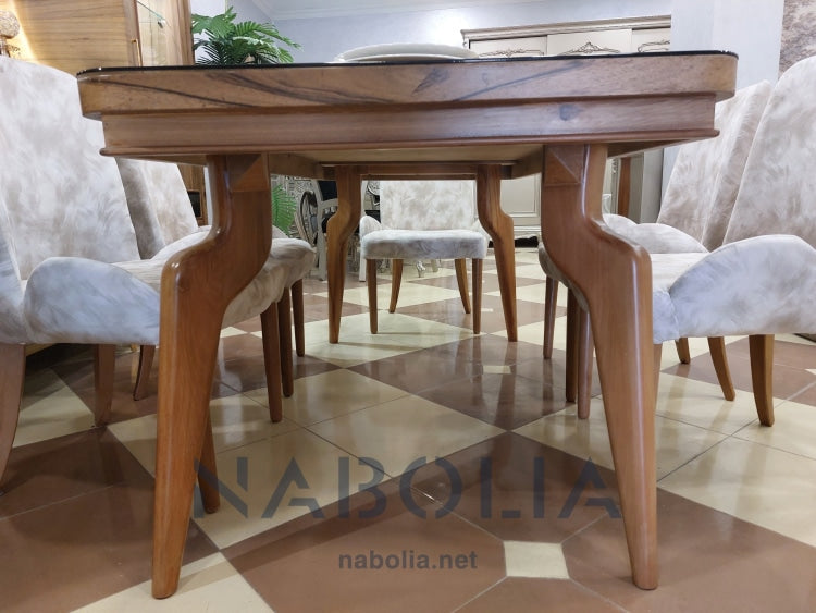 سفرة مودرن قشرة افريقي - Nabolia Damietta hub furniture
