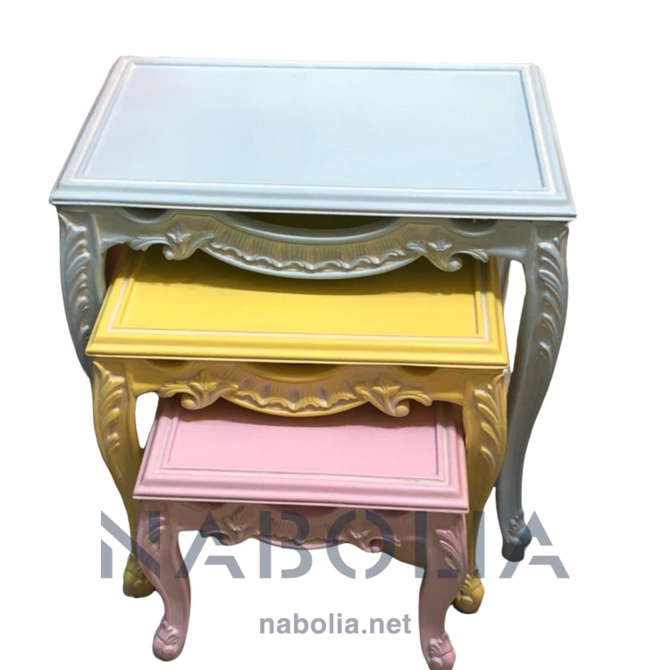 طقم ثلاثي الوان - Nabolia Damietta hub furniture
