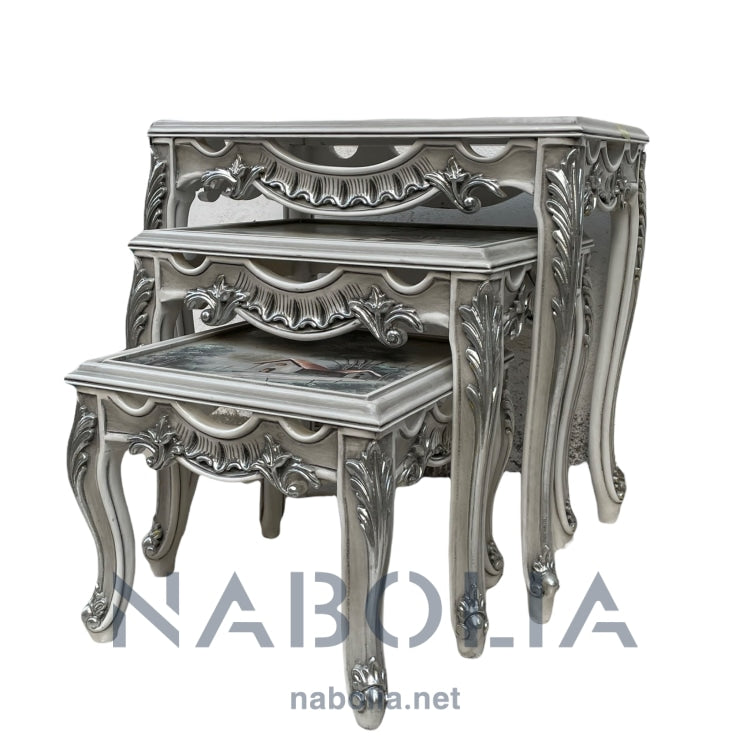 ترابيزات ثلاثية استيل - Nabolia Damietta hub furniture