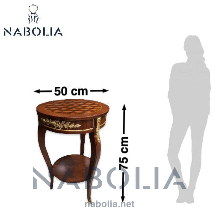 ترابيزة دائرية نحاس و مارتكليه - Nabolia Damietta hub furniture