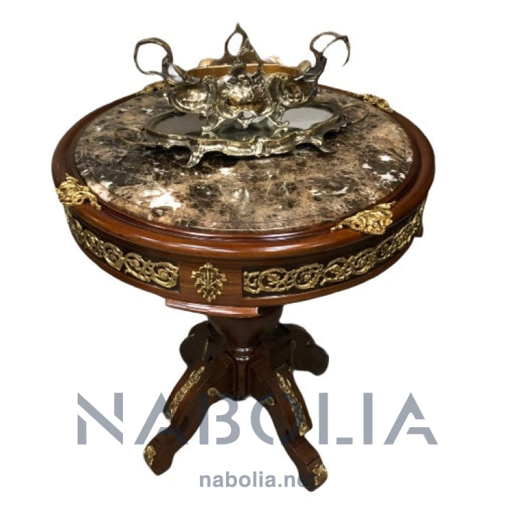 ترابيزة مطعمة بالنحاس-AS.54 - Nabolia Damietta hub furniture
