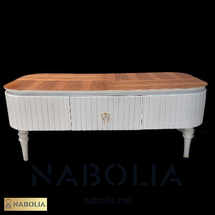 ترابيزة قهوة اوف وايت - Nabolia Damietta hub furniture