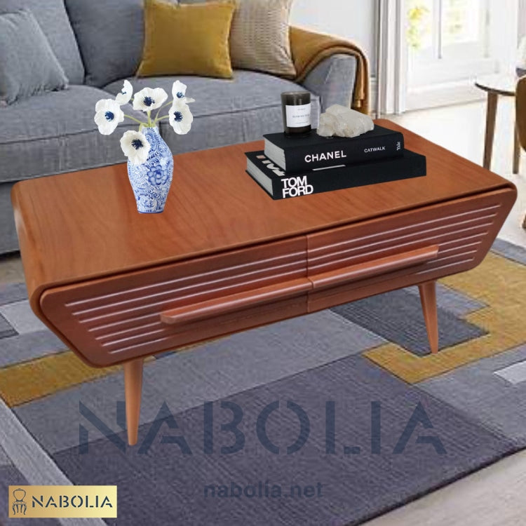ترابيزة قهوة بني - Nabolia Damietta hub furniture