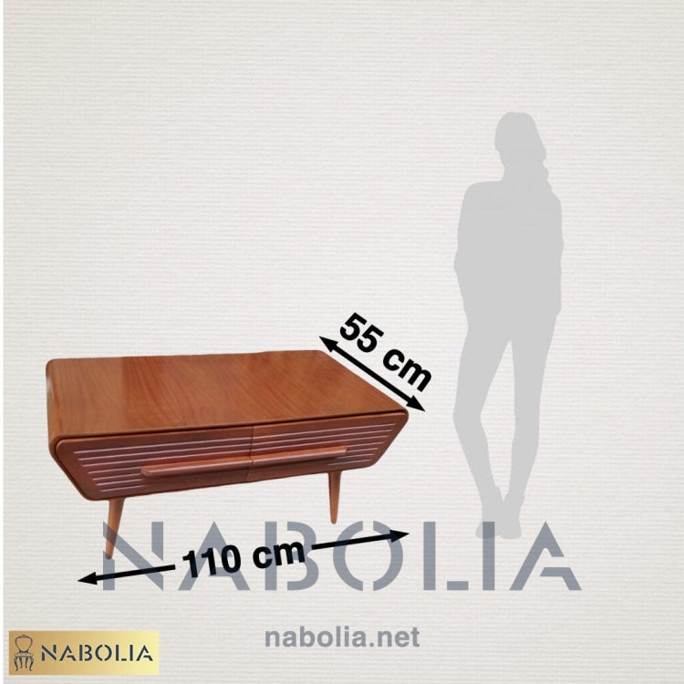 ترابيزة قهوة بني - Nabolia Damietta hub furniture