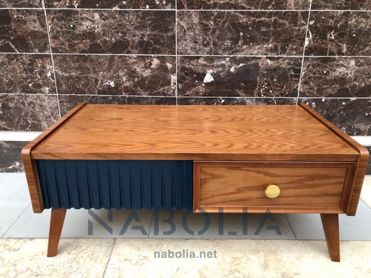 ترابيزة قهوة لون بندقي - Nabolia Damietta hub furniture