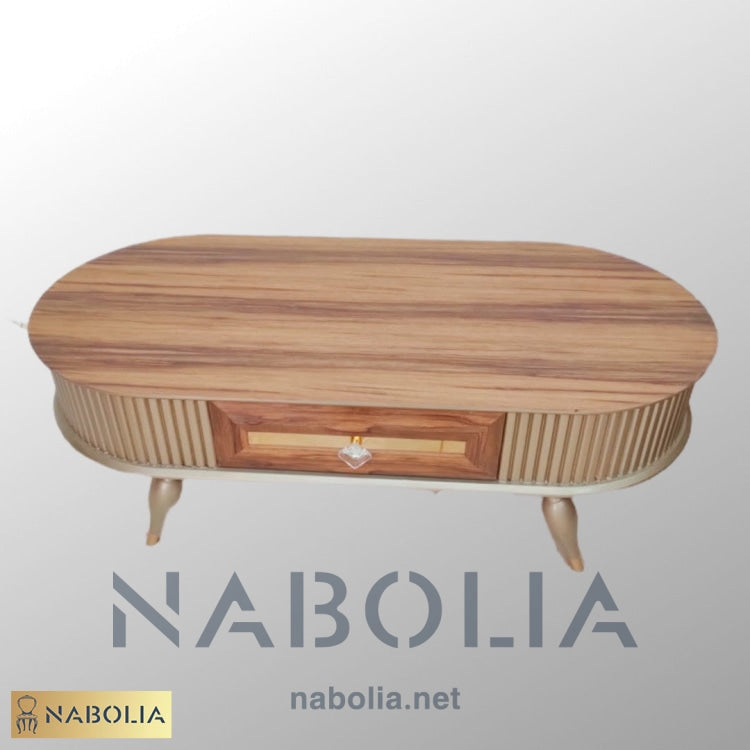 ترابيزة قهوة لون لاتيه - Nabolia Damietta hub furniture